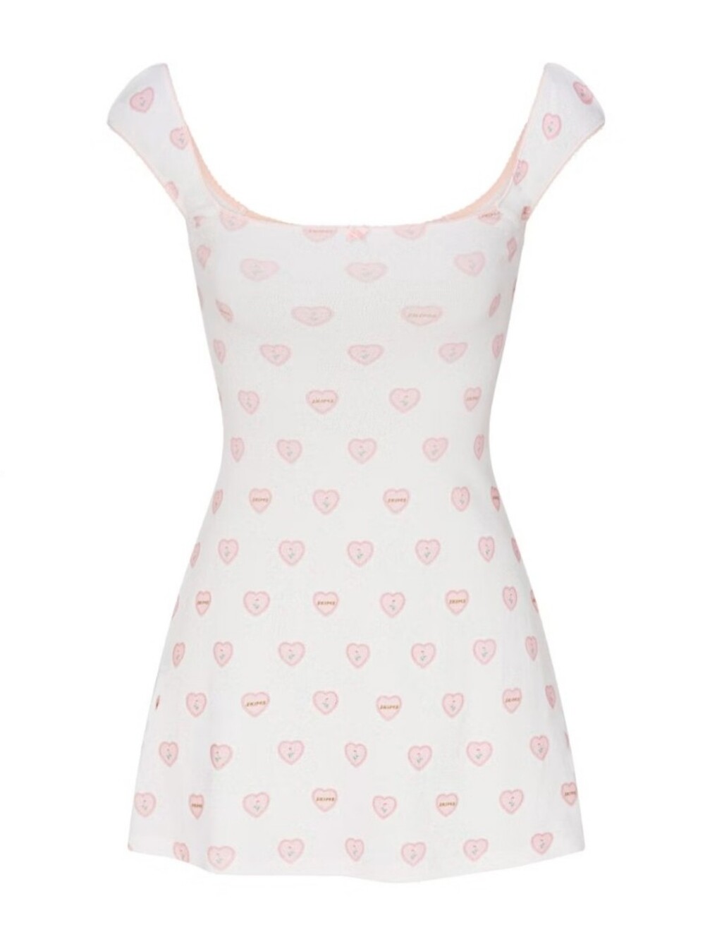 SKIMS LOGO POINTELLE Mini Dress XS